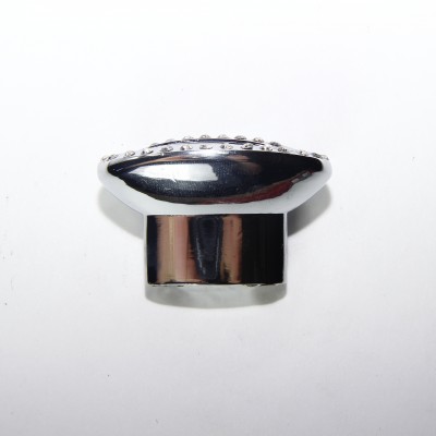 71016 Ручка-кнопка с кристаллами хром CRL09
